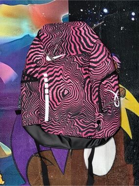 Pink Swirl Pattern Men's Backpack - Eye-Catching Everyday Pack